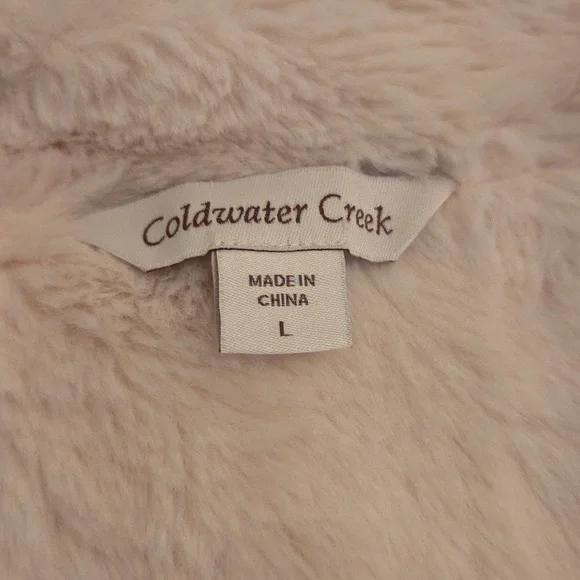 Coldwater Creek Quilted Tan Vest Size L - Picture 10 of 12